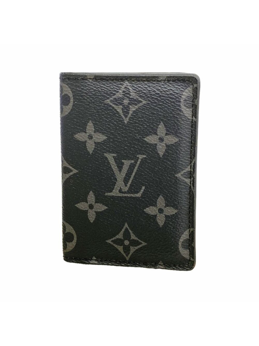 Louis Vuitton Card Case Monogram Eclipse Pocket Organizer Black